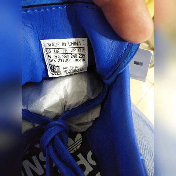ADIDAS X RAF SIMONS Stan Smith Blue Sneakers Unisex Size 6 - Picture 6 of 8